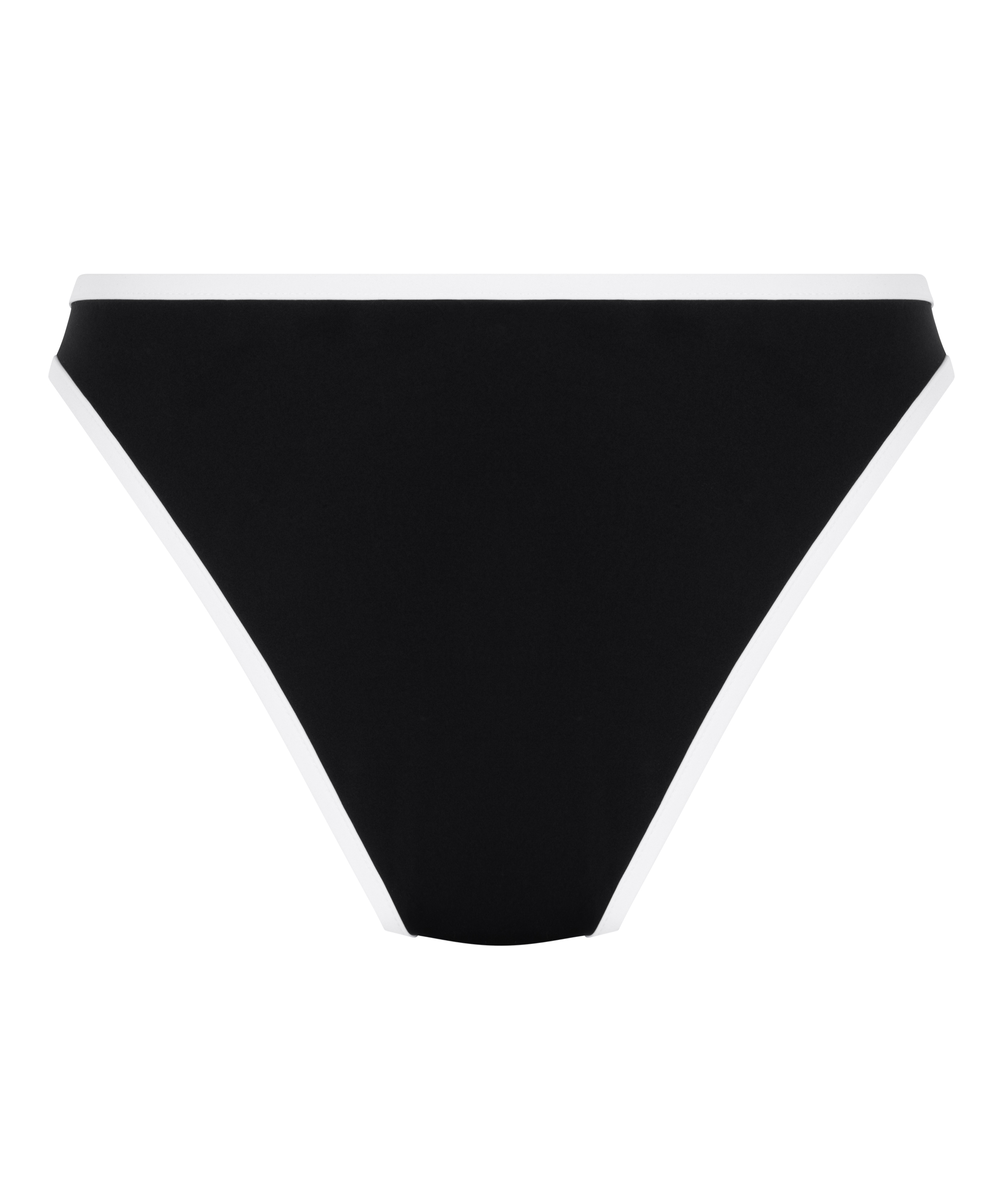 Neoprenowe jednolite bikini z wysoko wyciętymi nogawkami, Czarny, main