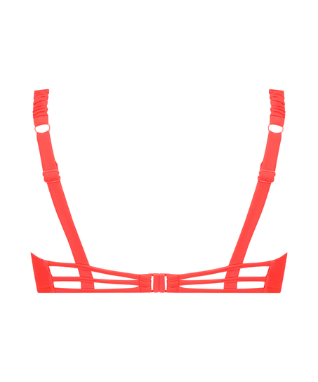 Usztywniany top bikini z fiszbinami Cairo, Czerwony