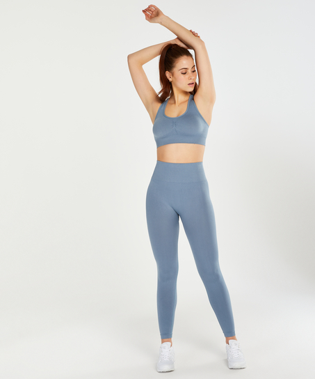 Sportowy biustonosz HKMX Flex - poziom 1, Niebieski