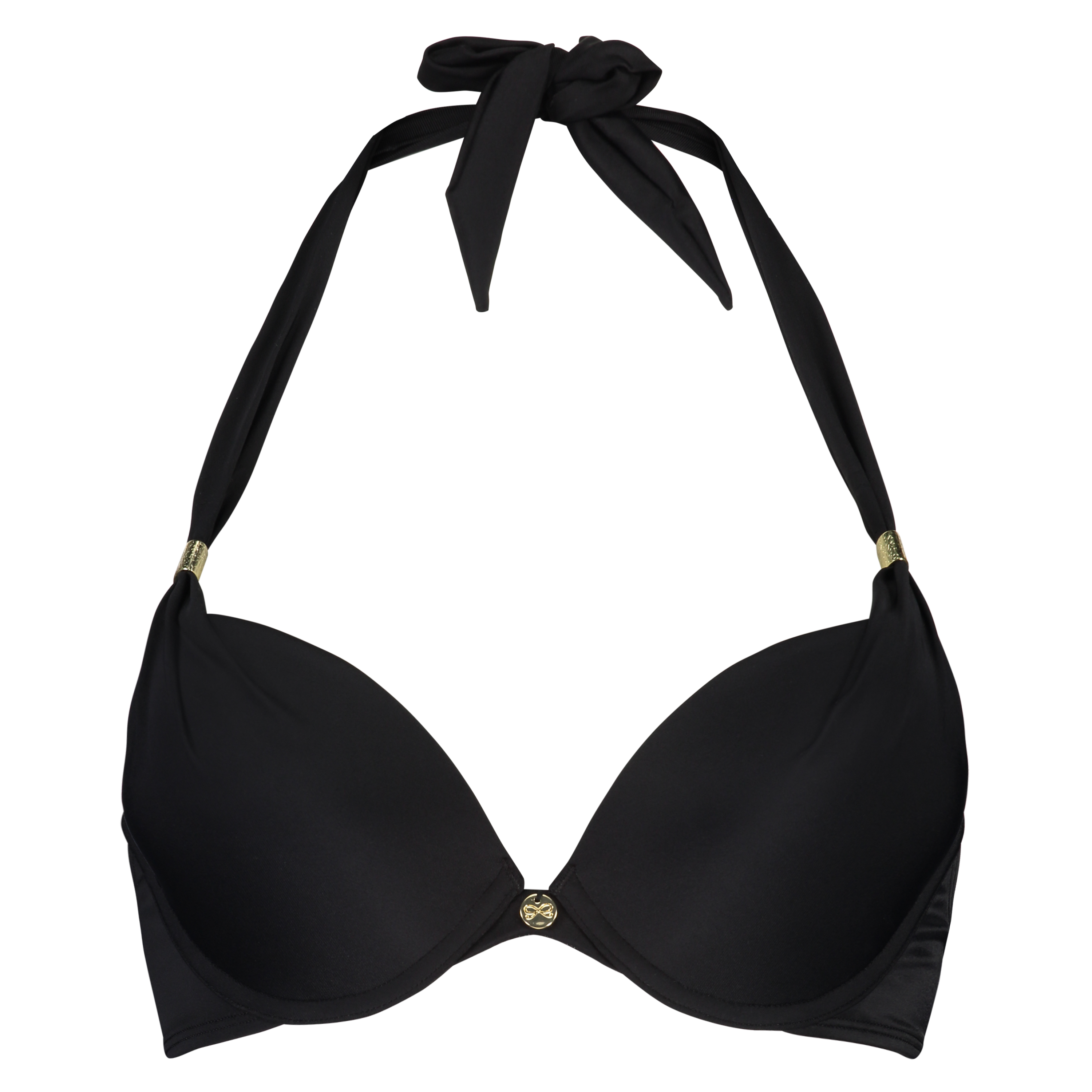 Usztywniona g&oacute;ra od bikini z efektem push-up Sunset Dream, miseczki A-E, Czarny, main