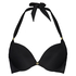 Usztywniona g&oacute;ra od bikini z efektem push-up Sunset Dream, miseczki A-E, Czarny