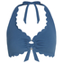 G&oacute;ra od bikini z krojem typu halter, Niebieski