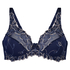 Biustonosz nieusztywniany z fiszbinami Diva, Niebieski