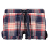 Checked Twill Shorts, Niebieski