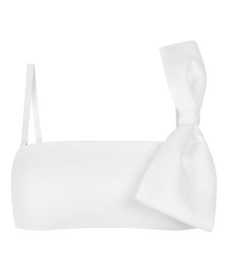 Bandeau Bikini Top Como, Biały