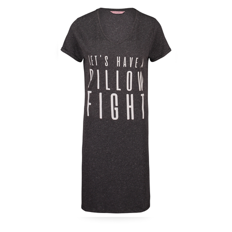Nightshirt V-neck, Szary