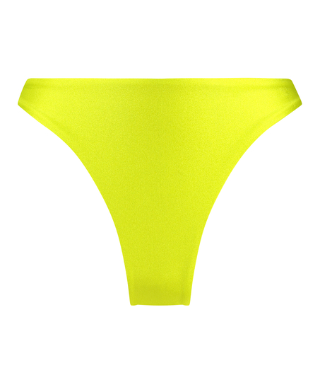 Majtki Bikini Wysoko Krojona Luxe, Zielony