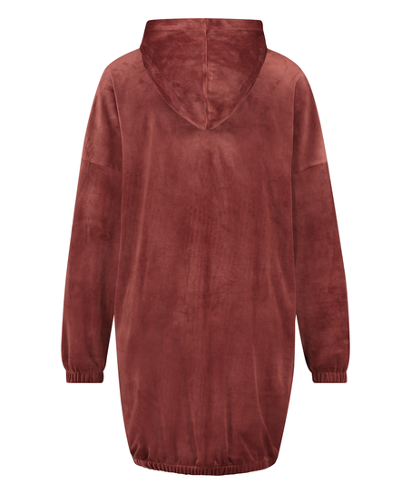 Aksamitna sukienka, Brązowy