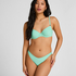 Figi Bikini Highleg Luxe, Zielony