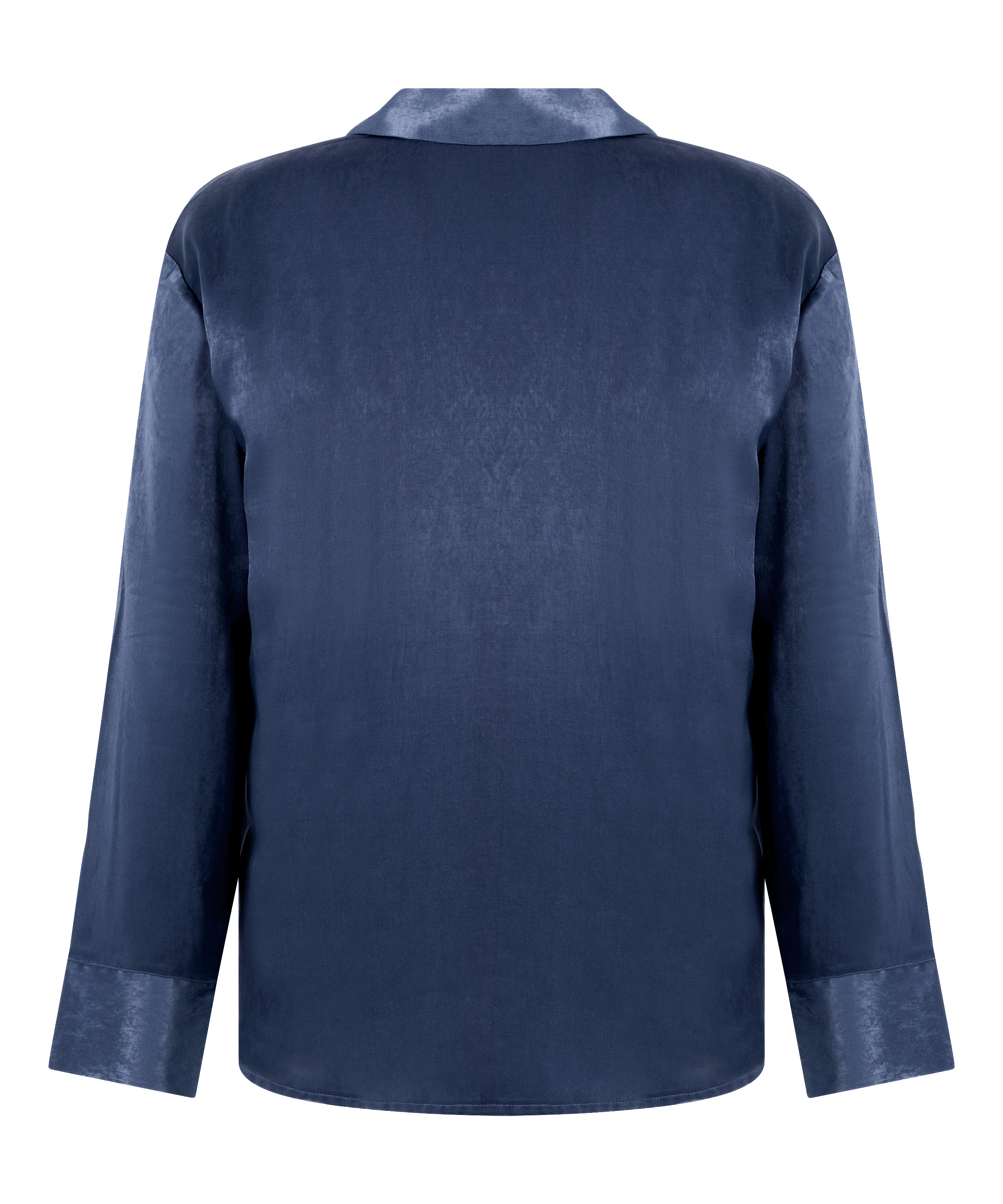 Kurtka z satyny z długimi rękawami Ayla, Niebieski, main