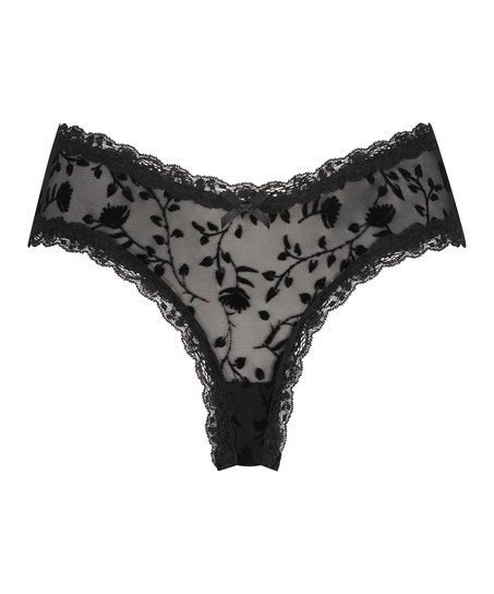 Brazyliany V-shape Mesh, Czarny