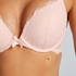 Biustonosz usztywniany push-up z fiszbinami Teddy, R&oacute;żowy