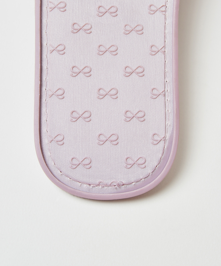 Welurowe klapki, Fioletowy