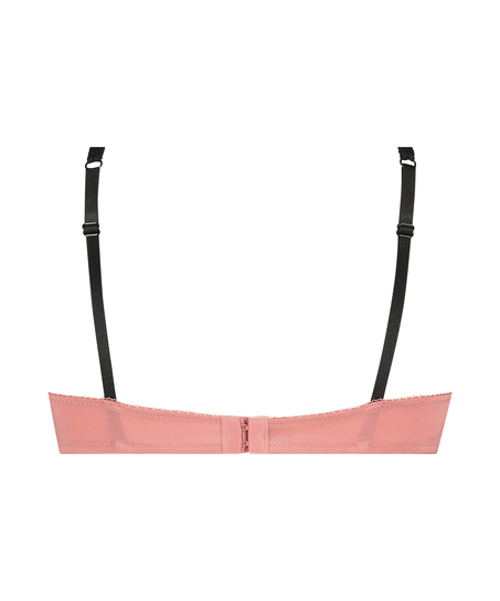 Biustonosz usztywniany z fiszbinami Secret Lace, R&oacute;żowy