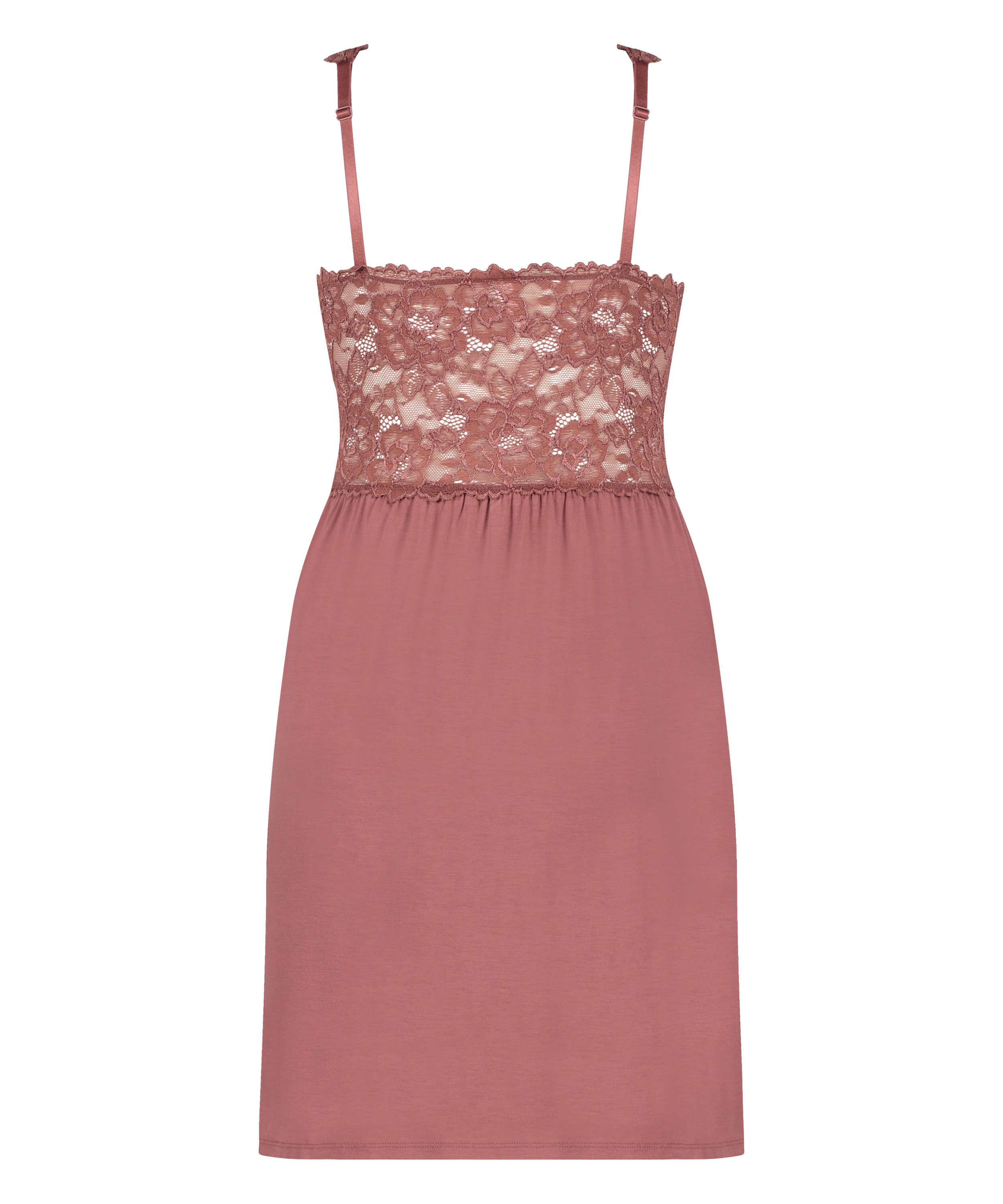 Sukienka na ramiączkach z koronką Nora, Fioletowy, main