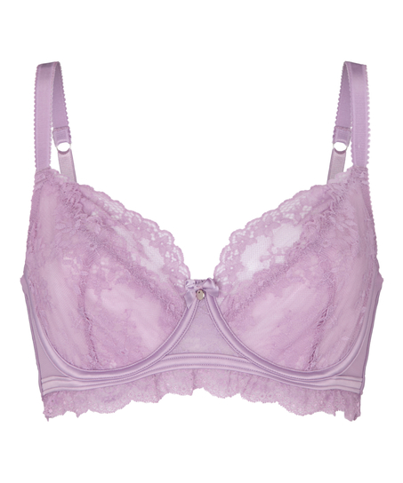 Biustonosz Bez Wyści&oacute;łki z Fiszbinami Naomi, Fioletowy