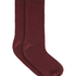 Cashmere Blend Ribbed Socks, Czerwony