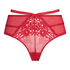 Wysokie stringi Curvy Bonnie, Czerwony
