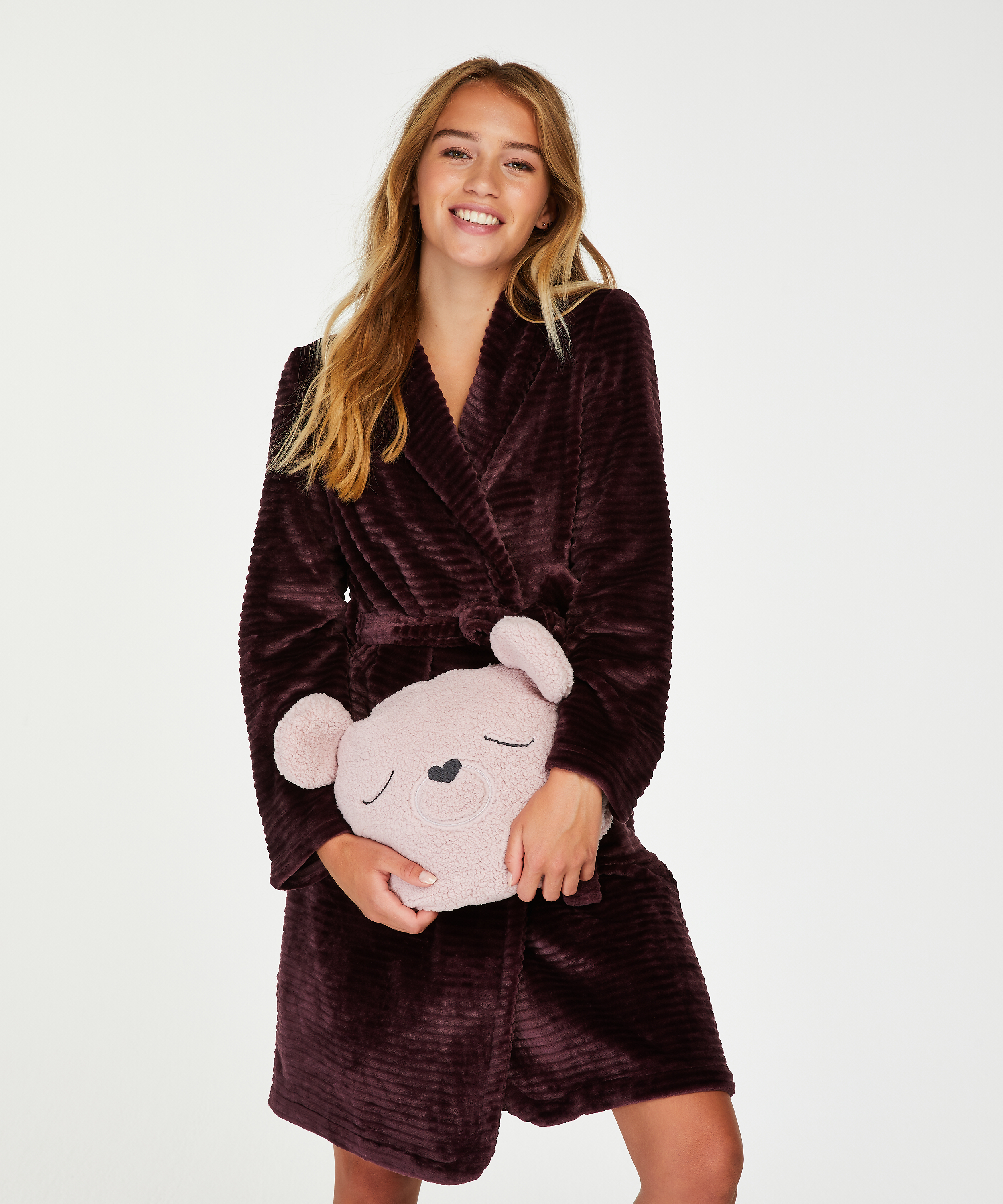 Cosy Bear Throw, Fioletowy, main