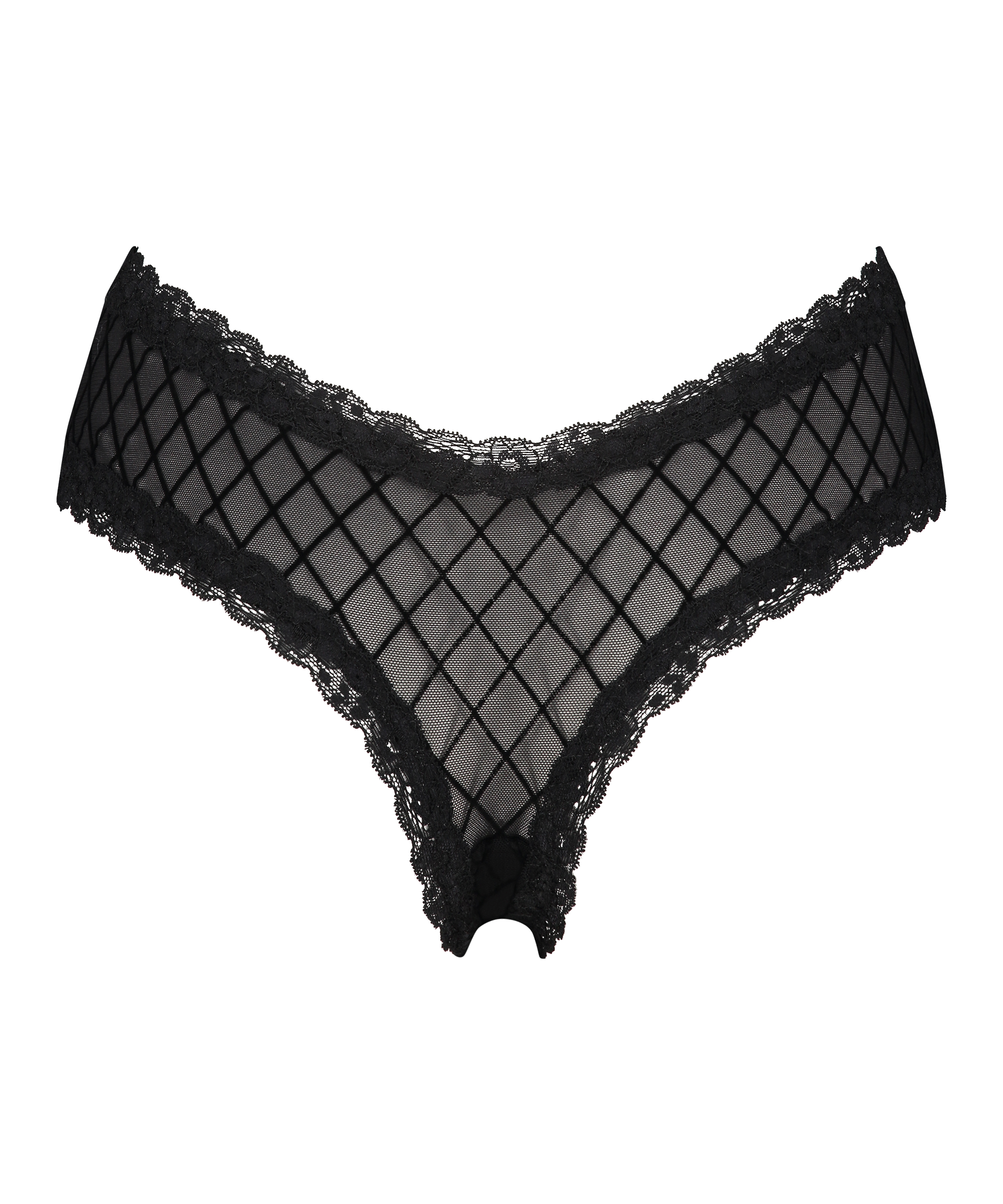Brazyliany V-shape Mesh, Czarny, main