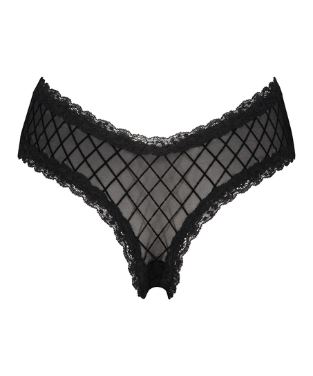 Brazyliany V-shape Mesh, Czarny