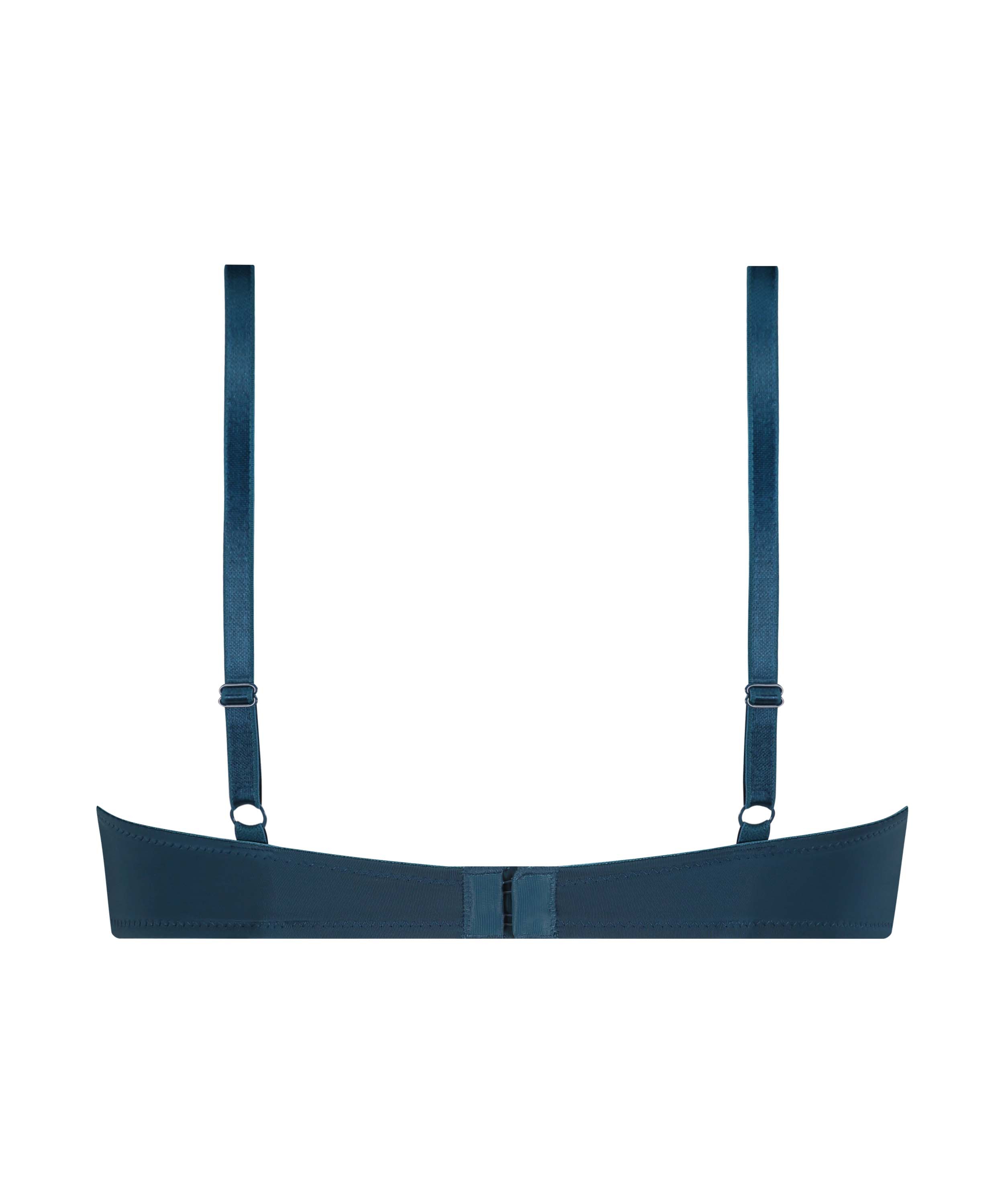 Biustonosz usztywniany z fiszbinami Plunge, Niebieski, main