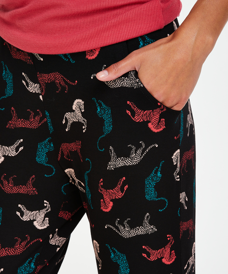 Petite Jersey pyjama pants, Czarny