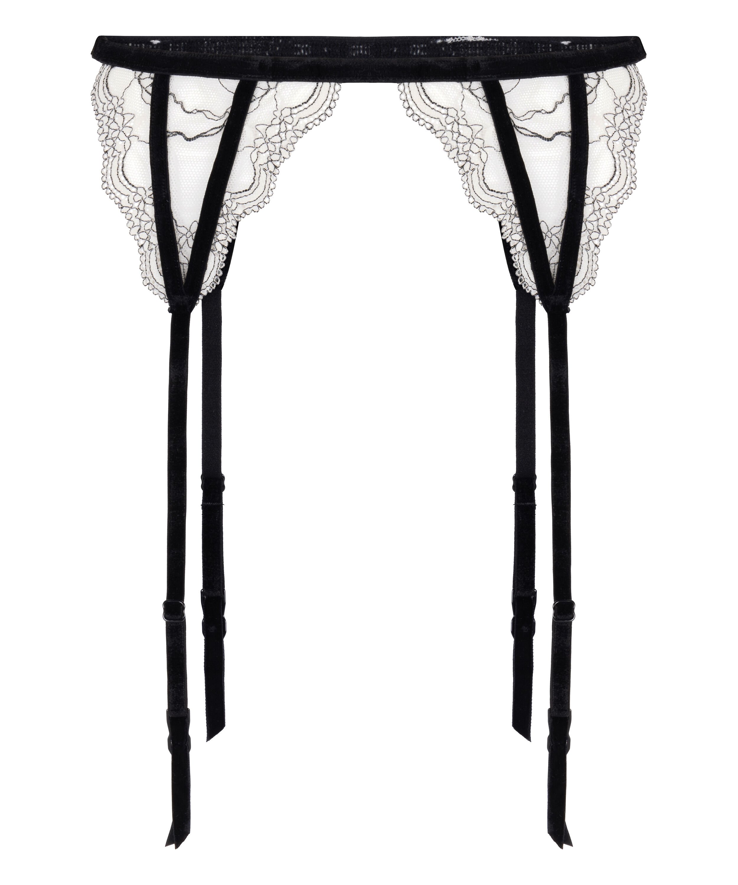 Podwiązki Agnes, Biały