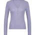 Top od piżamy Henley, Fioletowy