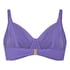 Biustonosz bikini z fiszbinami bez wyści&oacute;łki Luxe, Fioletowy