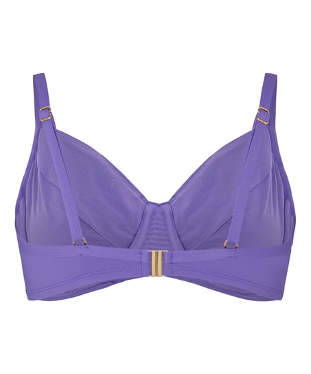 Biustonosz bikini z fiszbinami bez wyści&oacute;łki Luxe, Fioletowy