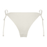 Majtki Bikini Cheeky Tanga Maui Crochet, Biały
