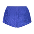 Szorty Nyakim z koronkowej i żakardowej tkaniny w panterkę, Niebieski