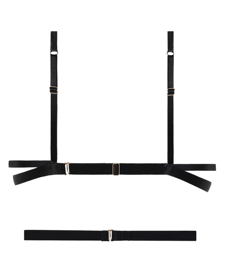 Biustonosz bralette Nisha, Czarny