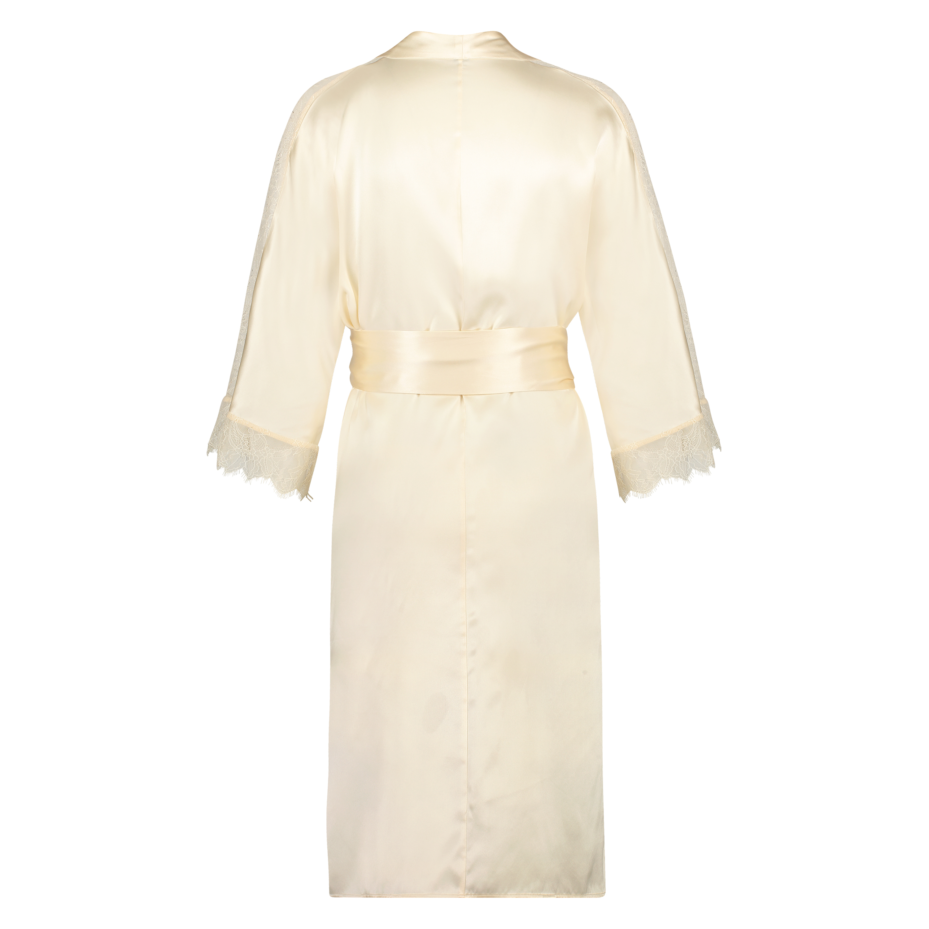 Silk Lace Kimono, Beżowy, main