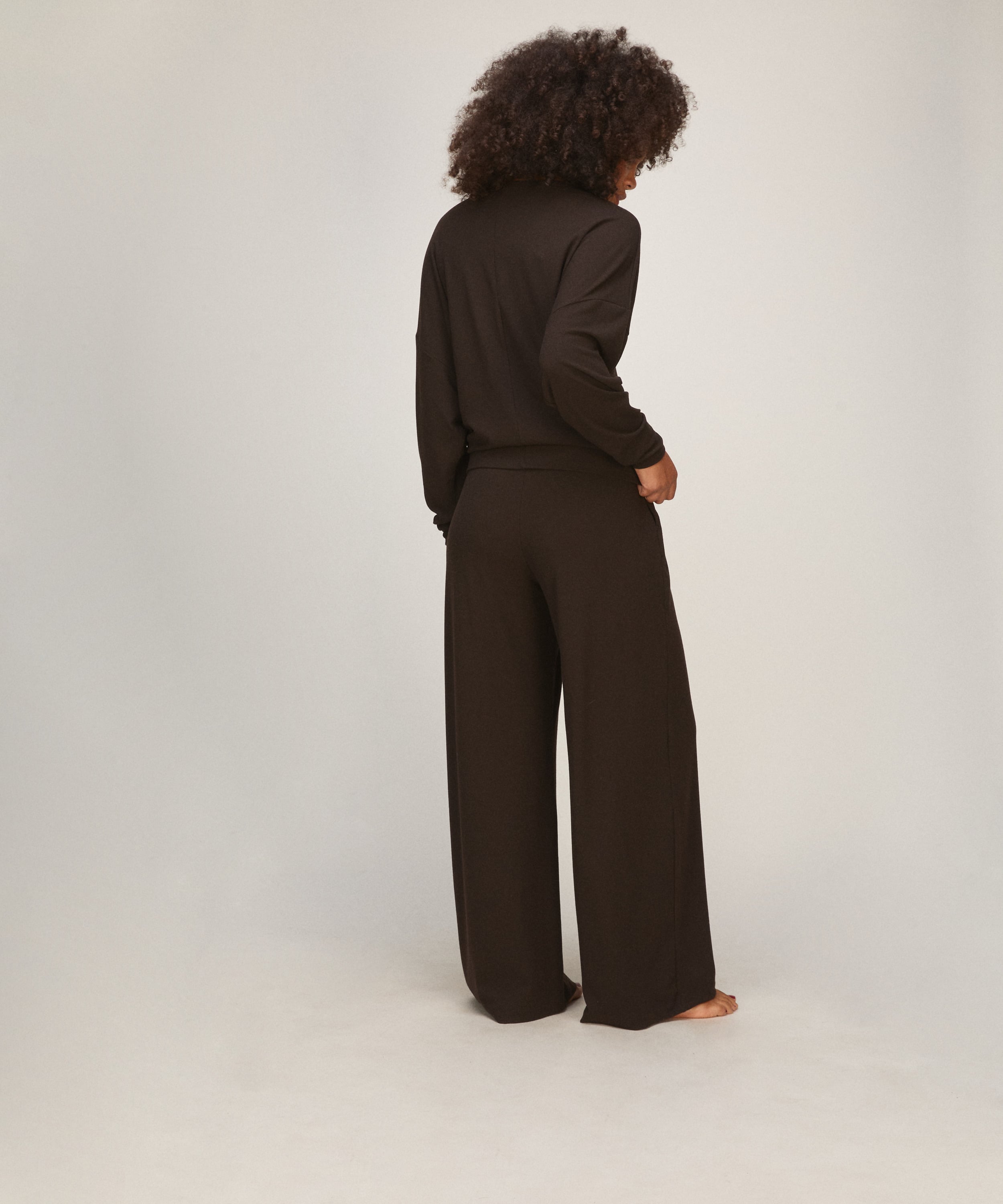 PANT WL PREMIUM RIB JERSEY, Brązowy, main