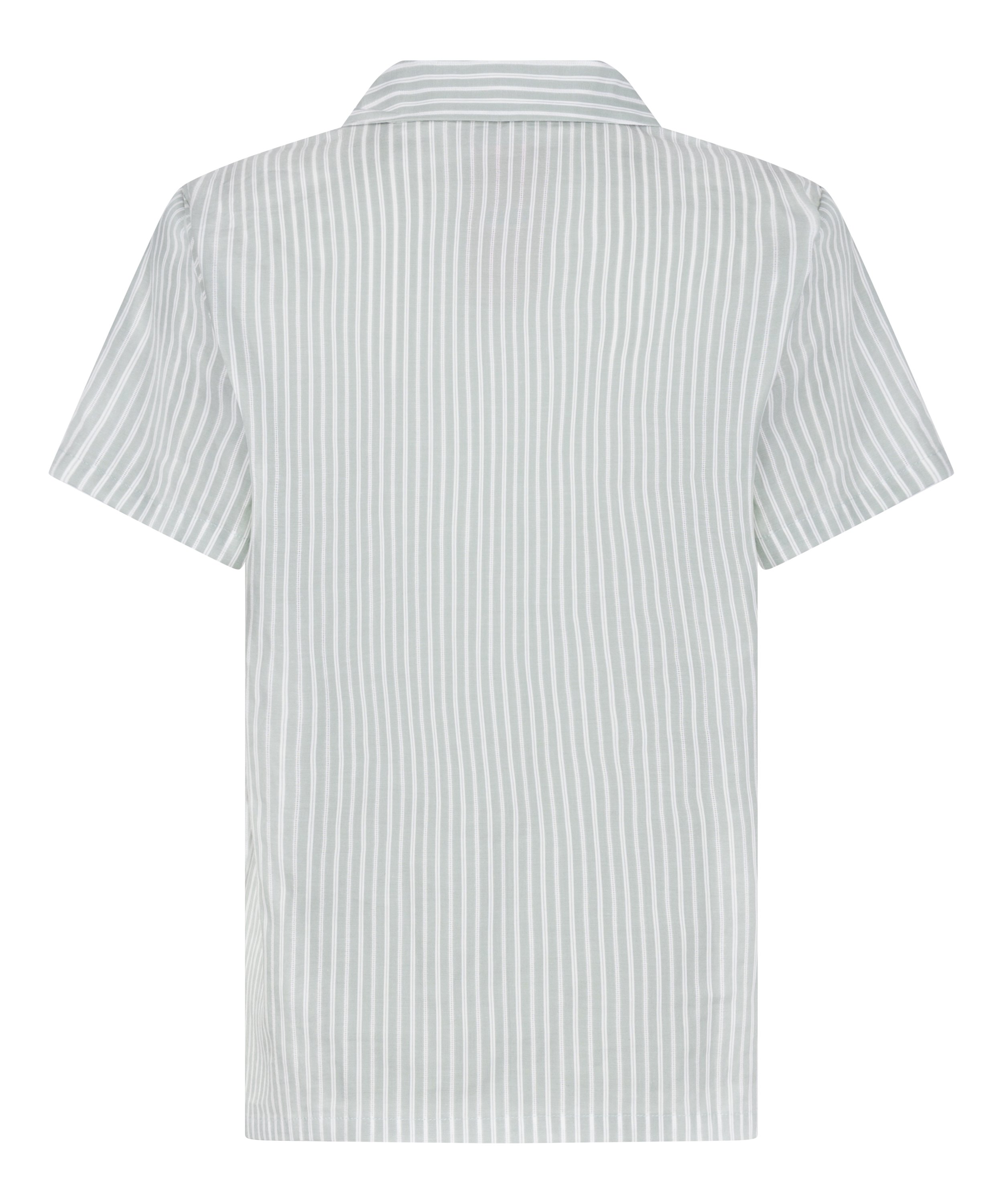 Tkana bluza w paski, Zielony, main