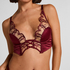 Biustonosz usztywniany z fiszbinami Longline Olivia, Czerwony