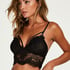Donatella Longline Bralette, Czarny