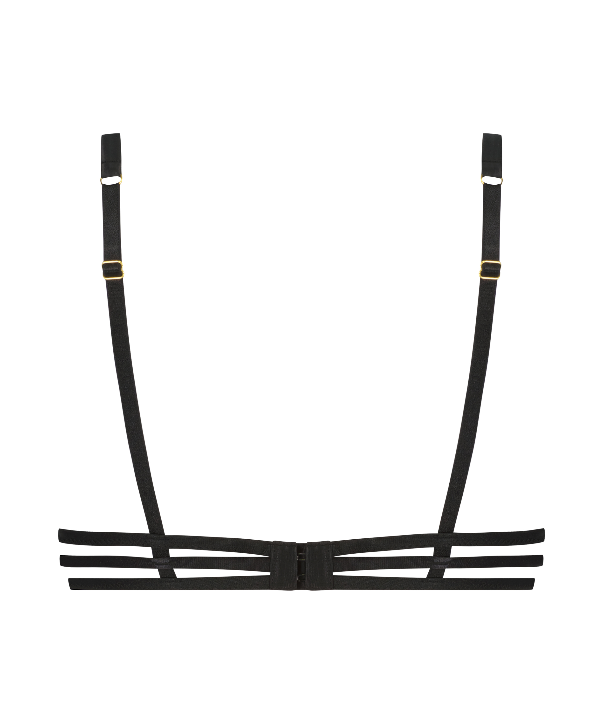 Nieusztywniony biustonosz z fiszbinami Alex Pride, Czarny, main