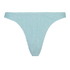 Majtki Bikini Wysoko Krojona Crinkle, Niebieski