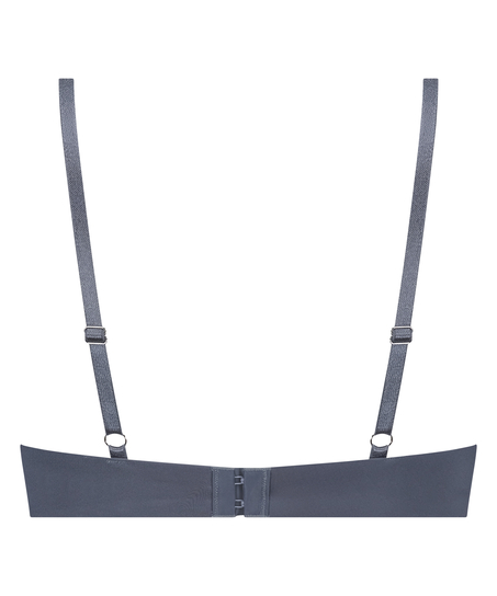 Usztywniany długoszczelny push-up z fiszbinami Lea, Szary