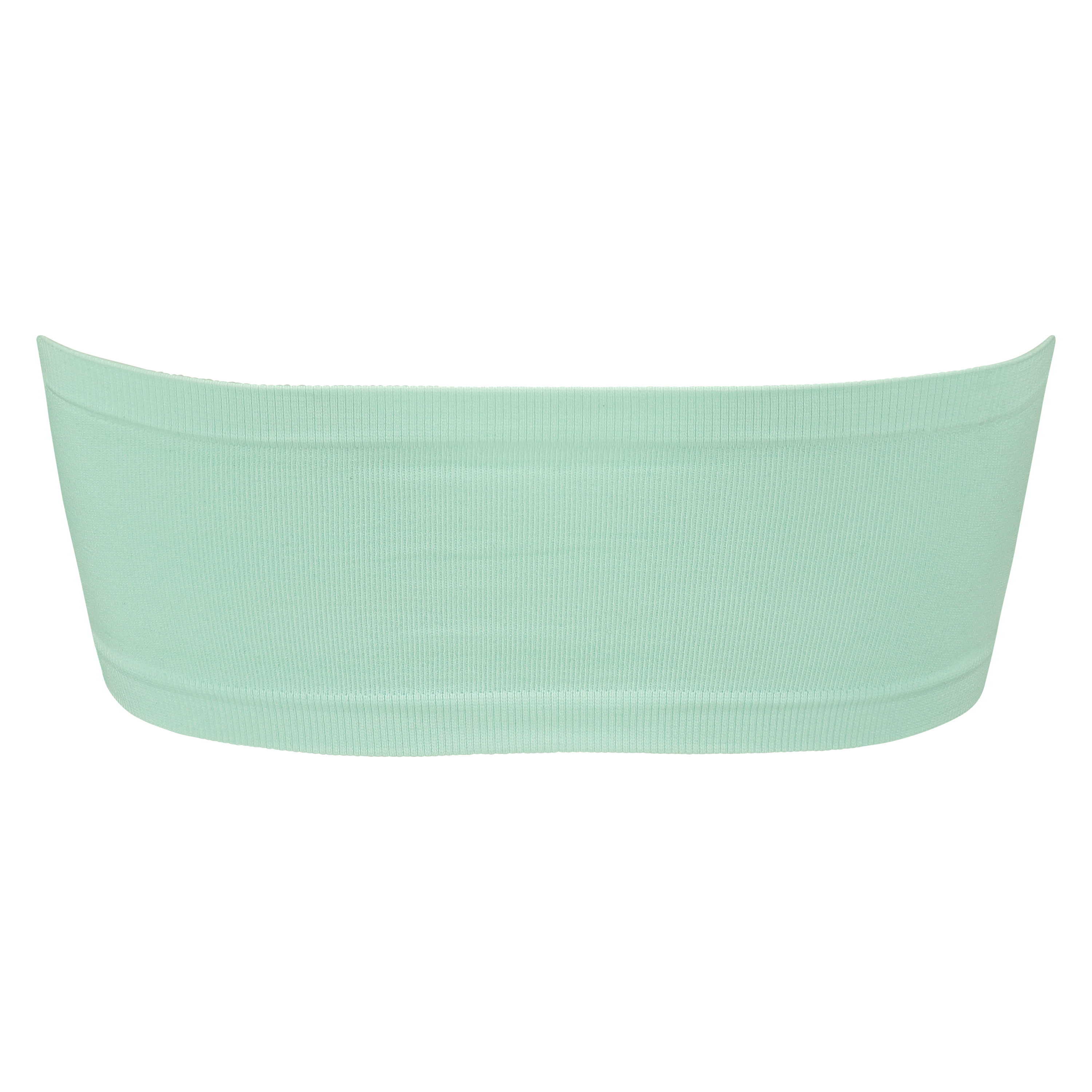 Bezszwowy top bandeau, Niebieski, main