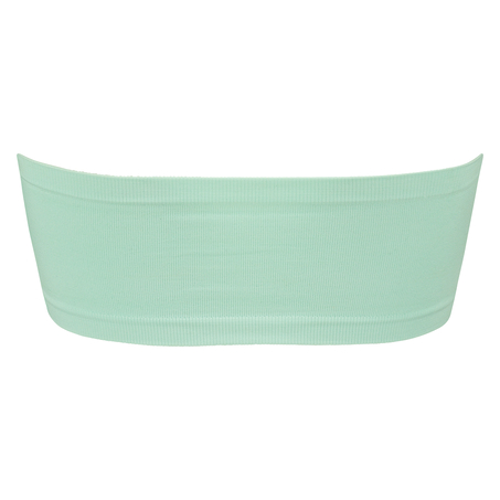 Bezszwowy top bandeau, Niebieski