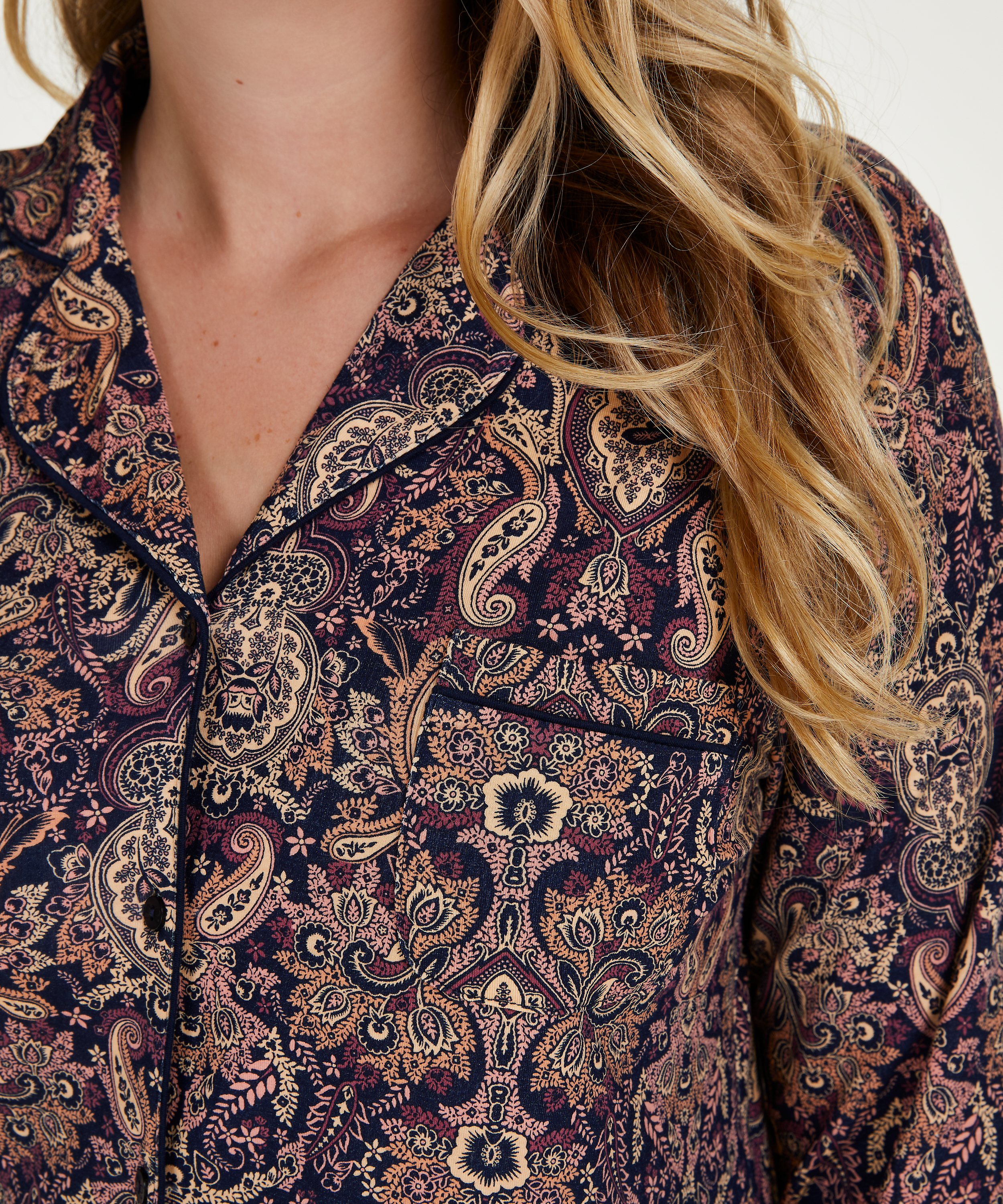 Piżama we wz&oacute;r, Niebieski, main