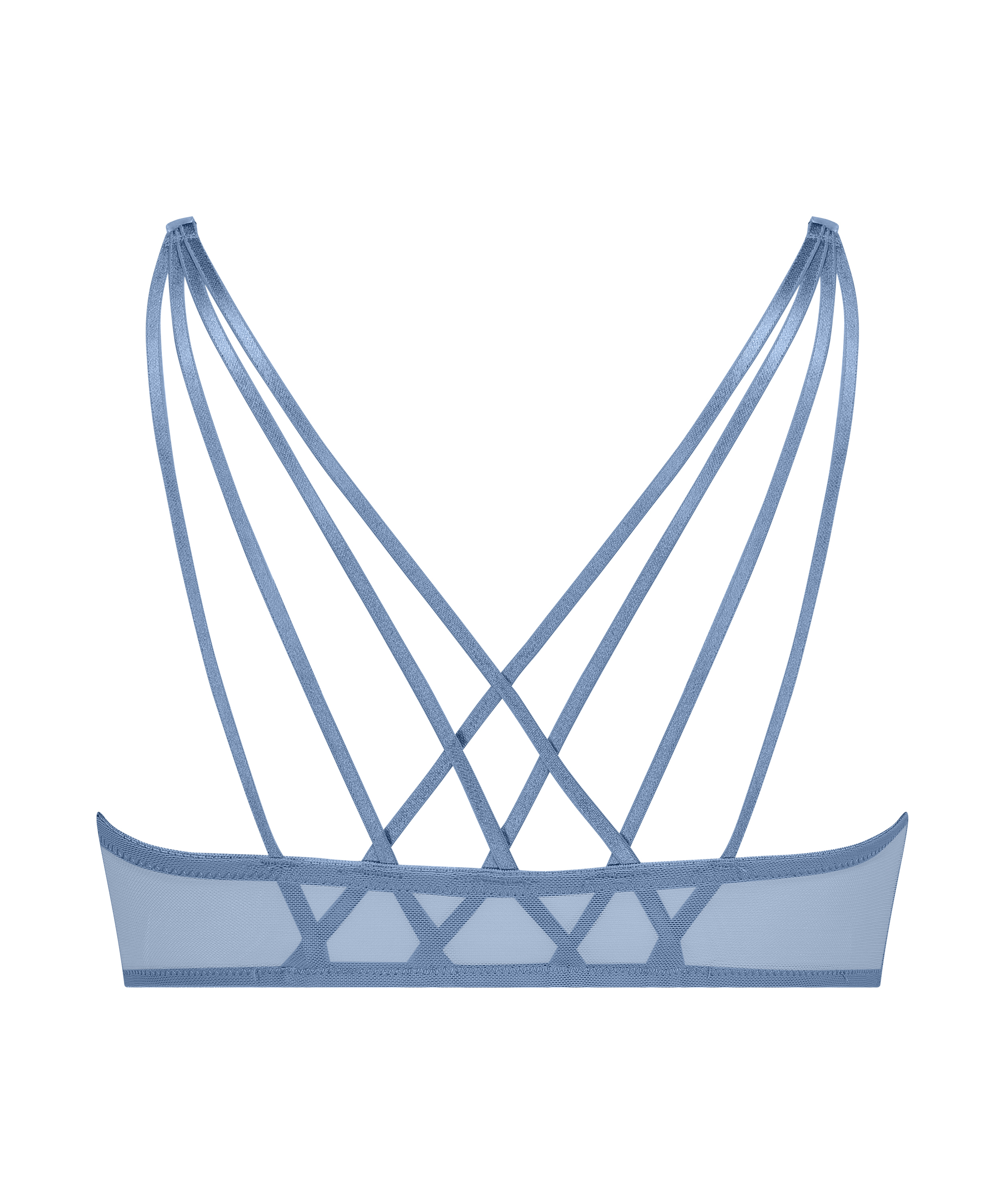 Usztywniony biustonosz typu push-up z fiszbinami Molly, Niebieski, main