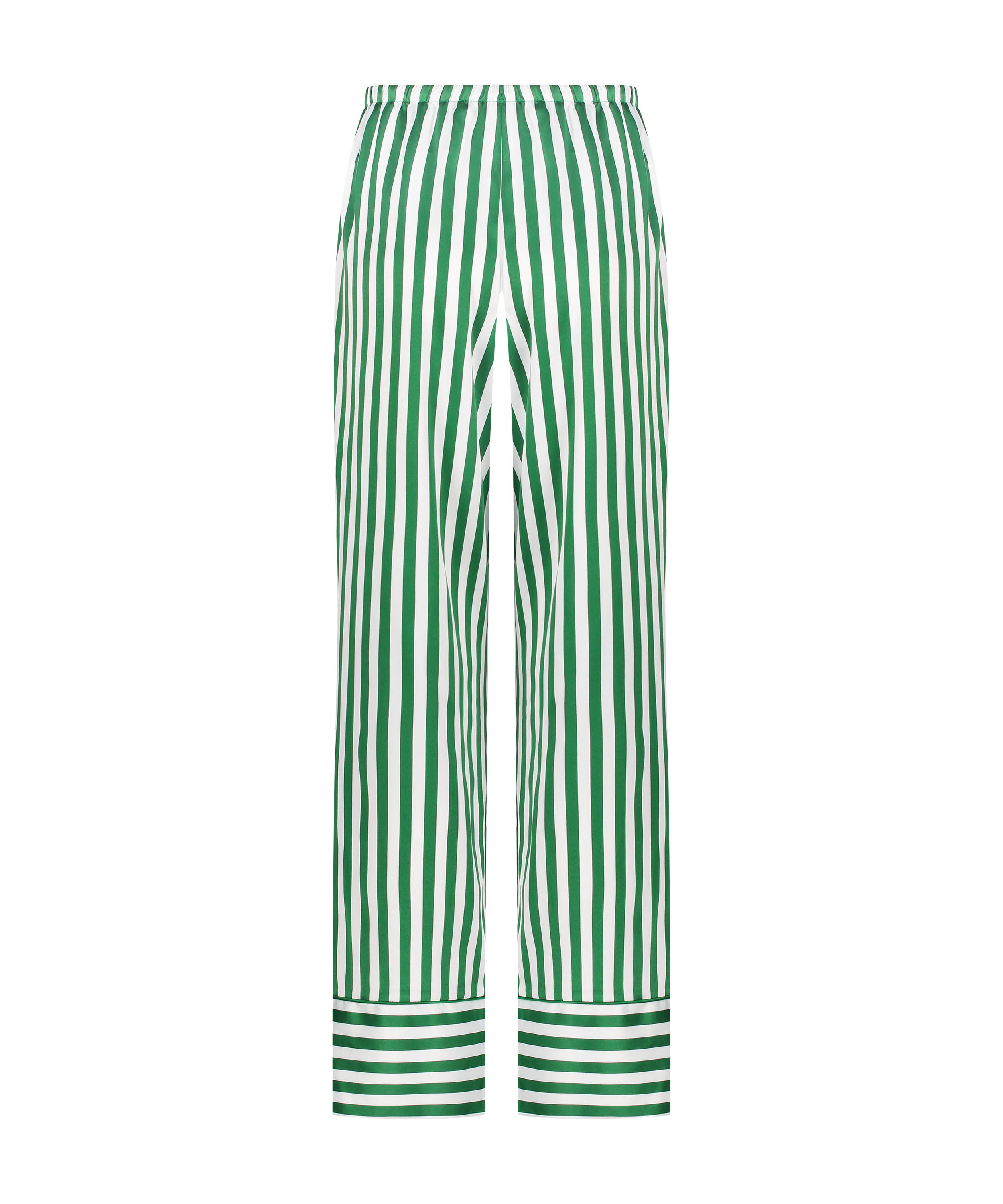 Spodnie z satyny, Zielony, main