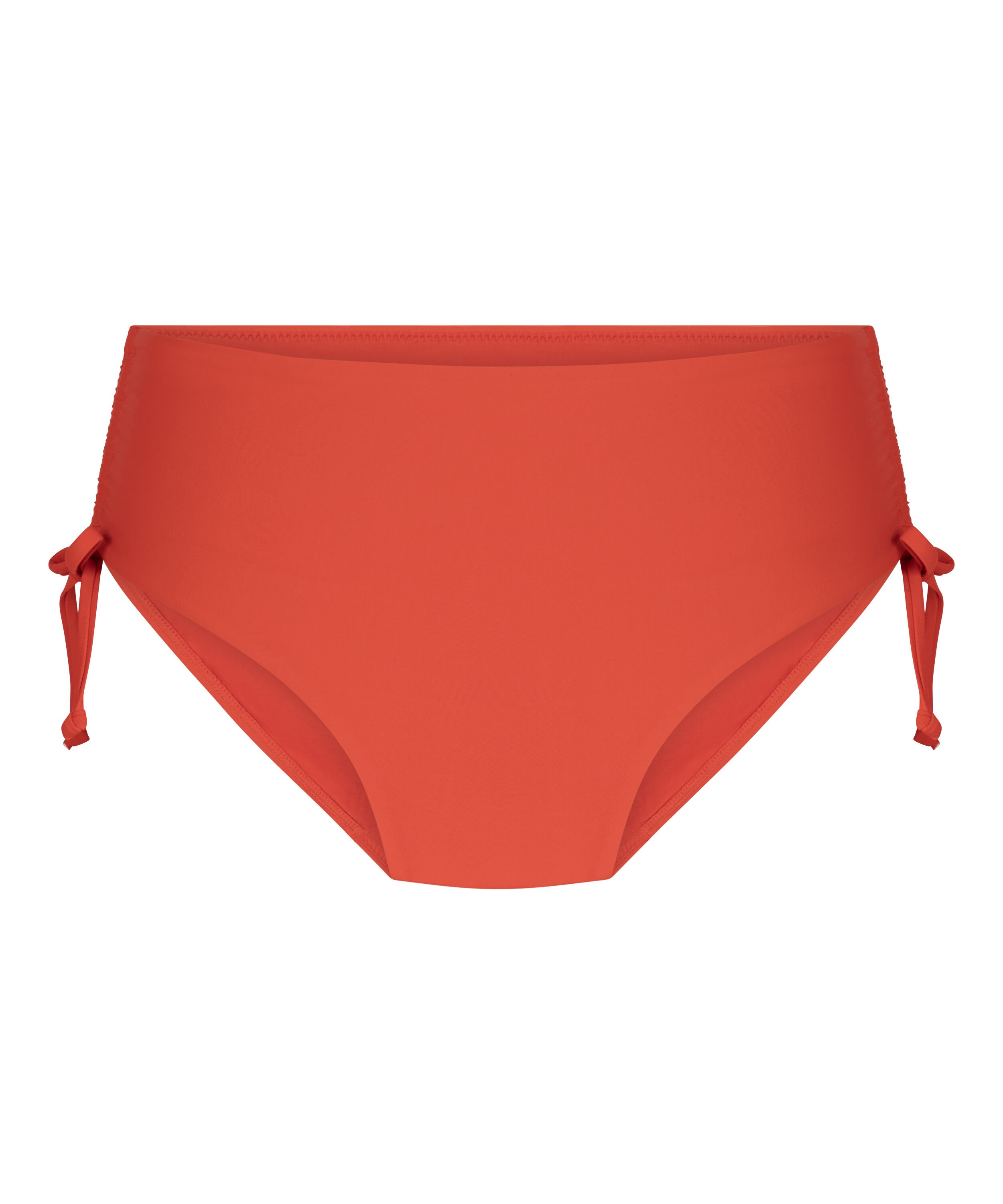 Midi Bikini Bottom Luxe, Czerwony