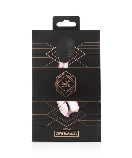 Zakrzywiony mini masażer Rosy Gold Nouveau, Różowy