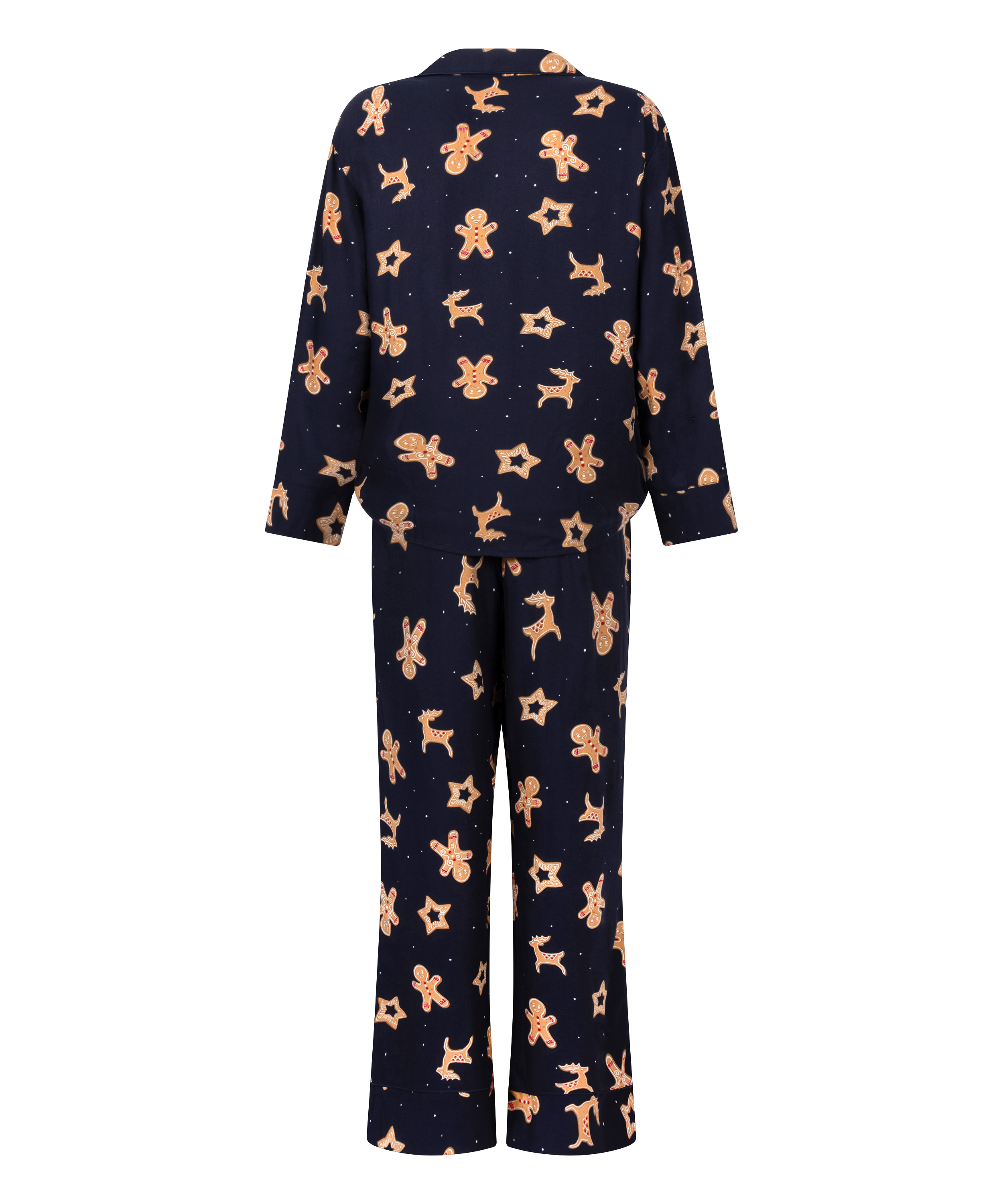 Piernikowy komplet piżamowy, Niebieski, main